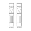 R Laterali H+H(1+1) X Gazebo In Metallo Mt.3X3 Decor. Ecru Yf-3133B- 1,0 Confezione