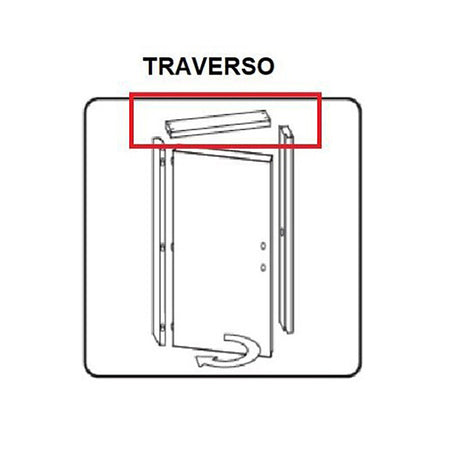 R Traverso Battente X Porta Microtec Ciliegio 210X70- 1,0 Confezione