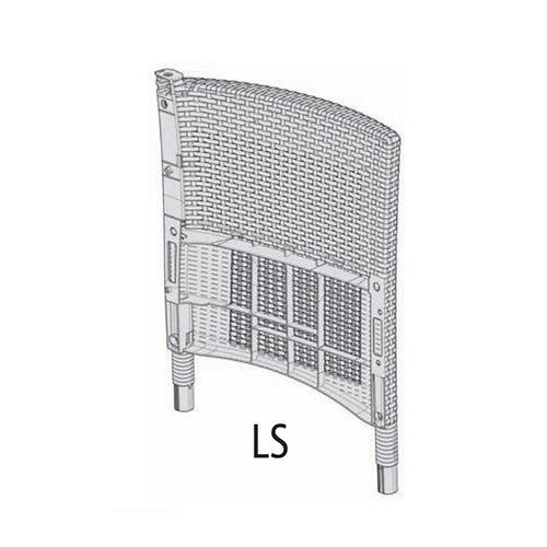 R Fianco Ls X Allibert/Keter Set Iowa Balcony Cappucc.- 1,0 Pz