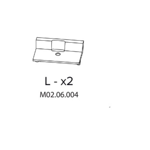 R Lx2 M02.06.004 X Armadio Spogliatoio Resina A 2 Posti In Kit C/Serrat- 1,0 Confezione