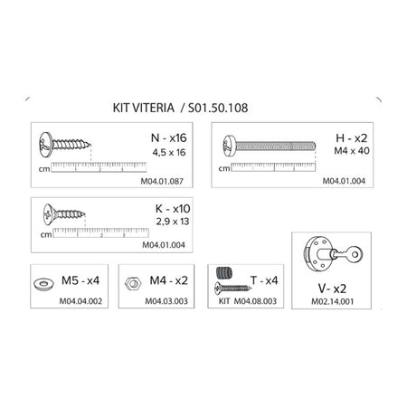 R Kit Viteria /S01.50.108 X Armadio Spogliatoio Resina A 2 Posti In Kit C/Serrat- 1,0 Confezione