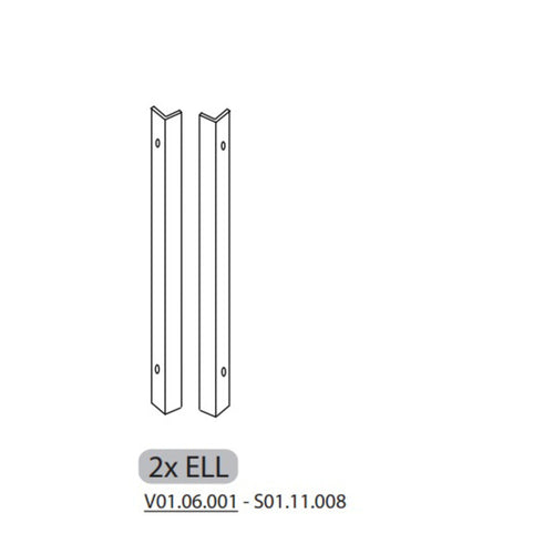 R 2X Ell V01.06.001 - S01.11.008 X Copricaldaia Resina Himalaya C/Serranda 59X39X98H- 1,0 Pz