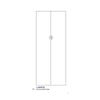 R Part Q Fondo X Scarpiera 5 Ribalte 65X15X164 Bianco 1307- 1,0 Pz