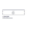 R Top C X Kit Scarpiera 5 Ribalte 65X15X164 Bianco 1307- 1,0 Pz