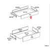 R Frontale Ep X Kit Cassettiera 5C Nova 77X40X107 Bianca- 1,0 Pz