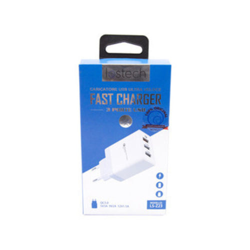 Caricatore Quick Charger 3.0 Da 3 Usb- 1,0 Pz