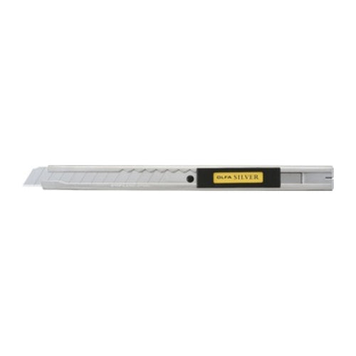 Olfa Cutter 9 Mm Inox Srv-1 C/Blocco Automat- Itw Construction Products Italy- 6,0 Pz