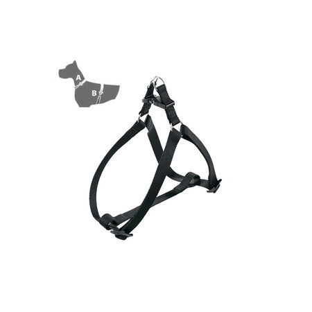 Zoov Pettorina Reg.Nylon Nero Mm.25Xcm.55/81- 1,0 Pz