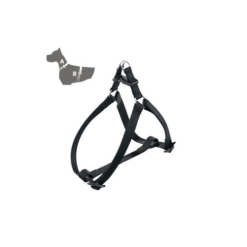 Zoov Pettorina Reg.Nylon Nero Mm.25Xcm.55/81- 1,0 Pz