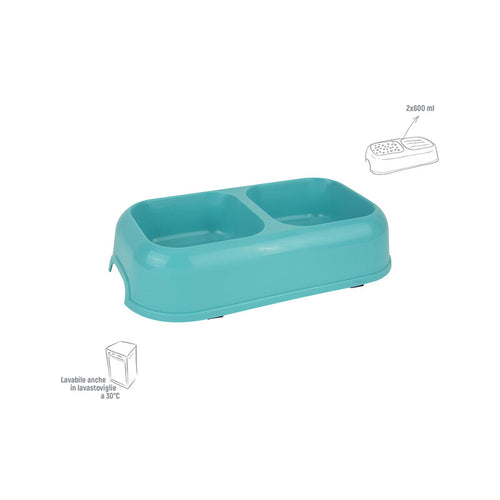 Zoov Ciotola Doppia Rettangolare Verde Large- 1,0 Pz