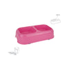 Zoov Ciotola Doppia Rettangolare Rosa Large- 1,0 Pz