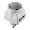 Adattatore Triplo 10A 2Pr 10A E Schuko Bia Fig.15- 25,0 Pz