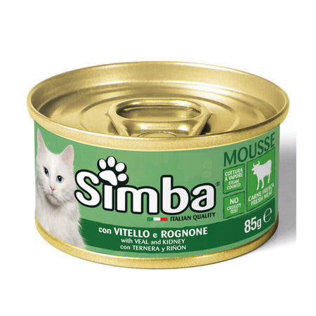 Cibo Gatto Monge Simba 85 G Vitello E Rognone- 24,0 Pz