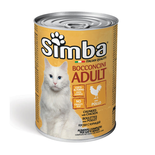 Cibo Gatto Monge Simba 415 G Bocconcini Pollo- 24,0 Pz
