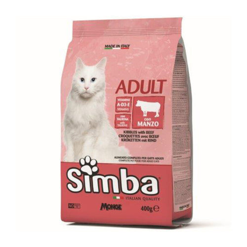 Cibo Gatto Monge Simba 400 G Croccantini Manzo- 1,0 Pz