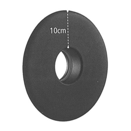 Rosone Per Stufa A Pellet Corona 10 Cm D 8 Cm Nero Opaco- 1,0 Pz