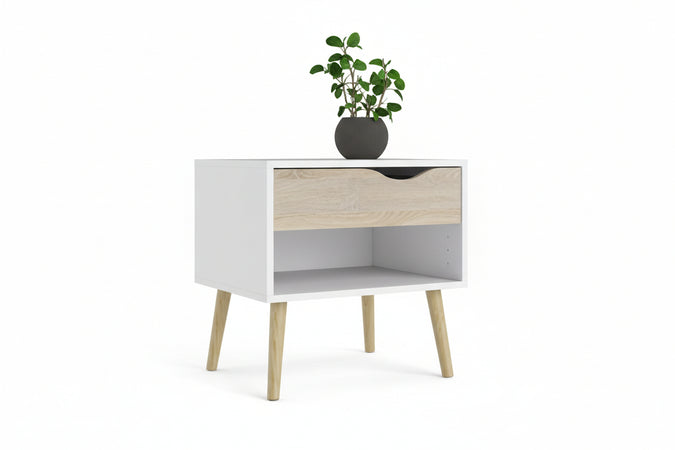 Kit Comodino 1 Cassetto 50X39X49 Cm Oslo- 1,0 Pz