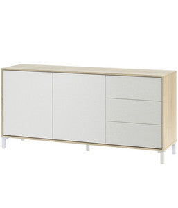 Kit Credenza Brooklyn 2 Ante + 3 Cassetti Canadian/B.Artik- 1,0 Pz