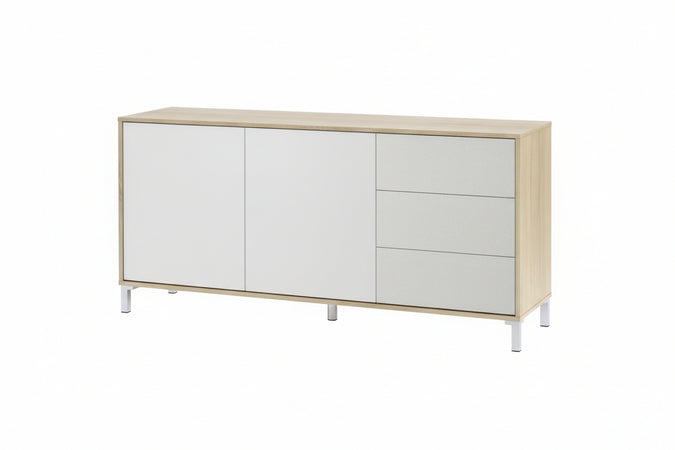 Kit Credenza Brooklyn 2 Ante + 3 Cassetti Canadian/B.Artik- 1,0 Pz