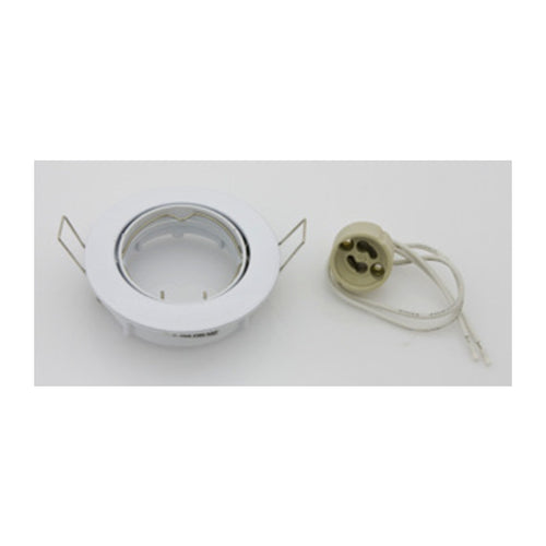 Faretto Incasso Fisso P/Led Gu10 Bianco- 5,0 Pz