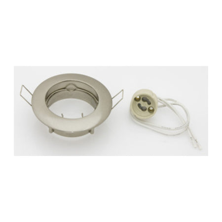 Faretto Incasso Fisso P/Led Gu10 Nikel Satin- 5,0 Pz