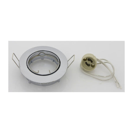 Faretto Incasso Orientab P/Led Gu10 Cromo- 5,0 Pz