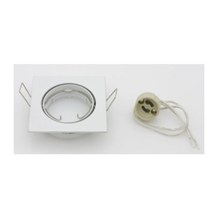 Faretto Quadrato Incas Orientab Led Gu10 Bianco- 10,0 Pz