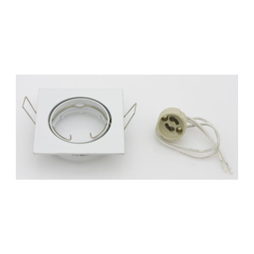 Faretto Quadrato Incas Orientab Led Gu10 Bianco- 10,0 Pz
