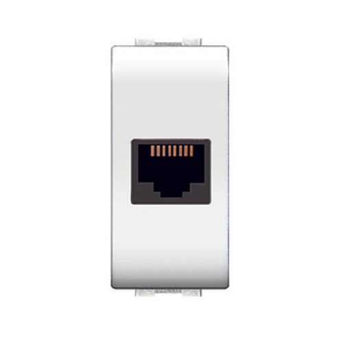 Life 4084 Wh Presa Telefonica Rj11 Plug 6/4A Bianco- Elettrocanali- 12,0 Pz