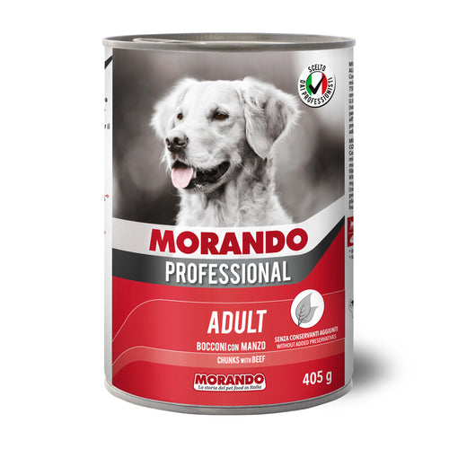 Cibo Cane Morando Latt 405 G Bocconi Manzo- 24,0 Pz