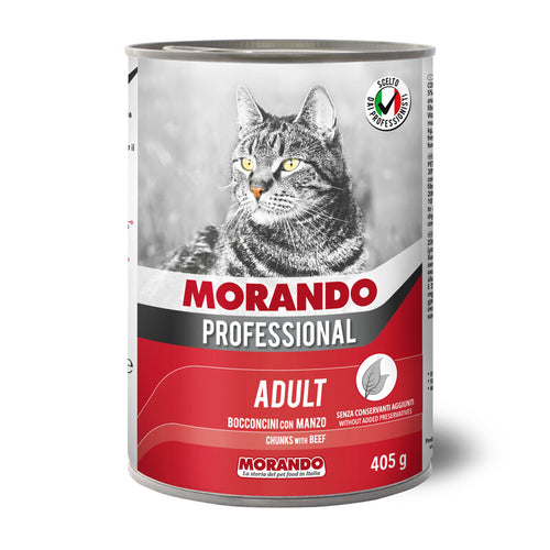 Cibo Gatto Morando Latt 405 G Bocconc Manzo- 24,0 Pz