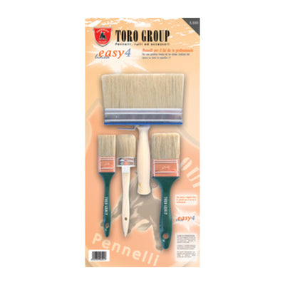 Set 4 Pennelli Setola Bionda Easy4 S/550- 1,0 Confezione
