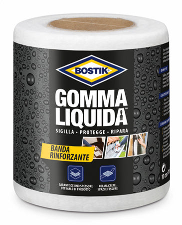 Bostik Gomma Liquida Banda Rinforz 10 Cm X 10 M- 6,0 Pz