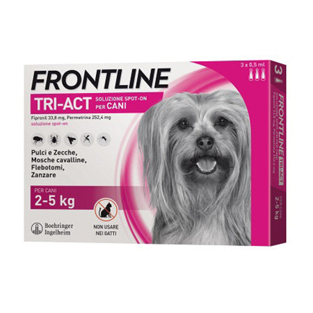 Frontline Tri-Act 2- 5 Kg 3 Pipette- Frontline- 1,0 Pz