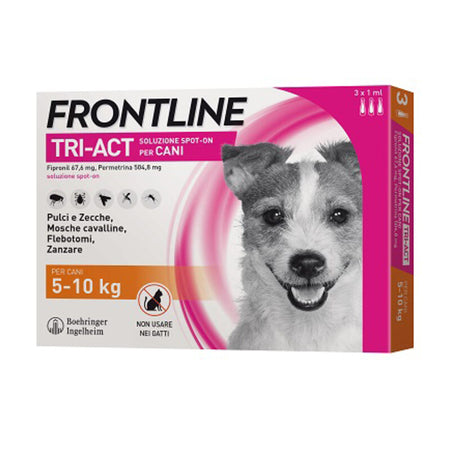Frontline Tri-Act 5-10 Kg 3 Pipette- Frontline- 1,0 Pz