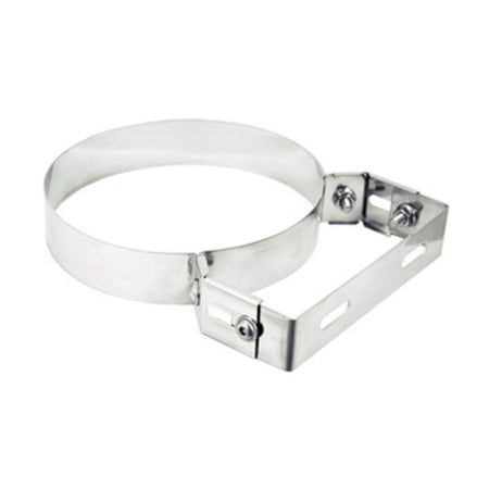 Collare Inox C/Staffa P/Tubo Stufa 25 Cm- 1,0 Pz