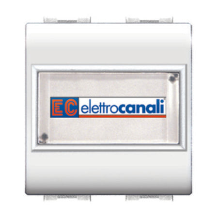 Life 4025 Wh Pulsante C/Portanome Bianco- Elettrocanali- 6,0 Pz