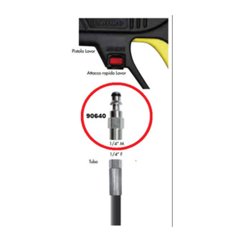 Innesto Rapido Per Idropulitrice 1/4 M- Lavor- 1,0 Pz