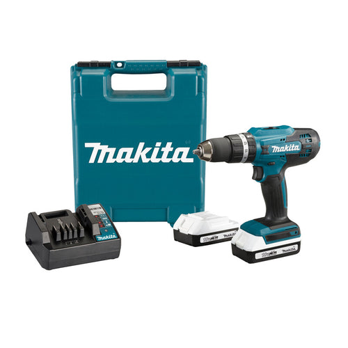 Makita Trapano 2 Batterie 18Vp 2,0 Ah-Li Hp488D006- Makita- 1,0 Pz