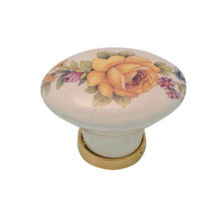 Pomolo Porcellana Ovale C/Base F/18 24X34X25 Mm- 25,0 Pz