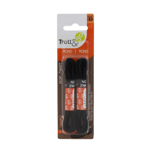 Lacci P/Scarpe Tondi 60 Cm 2 Paia Nero- Gubra- 3,0 Pz