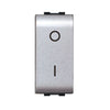 Life 4009 Tec Interruttore Bipolare Argento Satin- 12,0 Pz