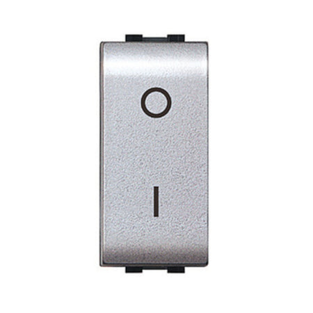 Life 4009 Tec Interruttore Bipolare Argento Satin- 12,0 Pz