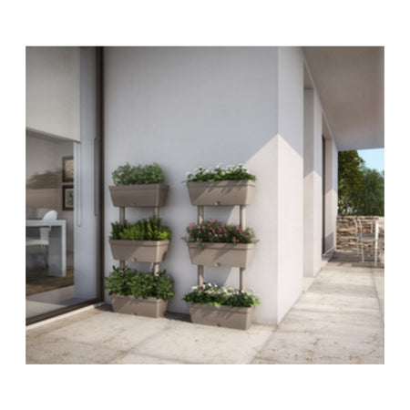 Fioriera Multipla 50X17Xh100 Cm Tortora- Art Plast- 5,0 Pz