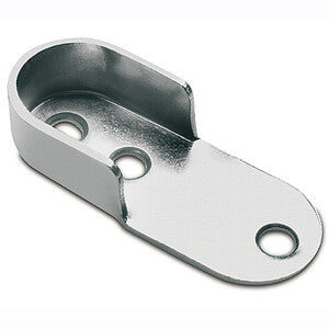 Reggitubo Laterale Ovale Acciaio Cromato- Gtv Croatia Doo- 50,0 Pz