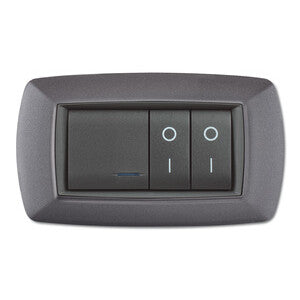 Placca Life Living Plast Grigio Chiaro Vulcan 4P- 1,0 Pz