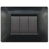 Placca Life Q Living Plast Nero Glittering 4P- 1,0 Pz