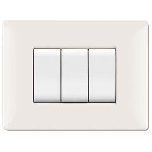 Placca Life Q Living Plast Bianco 3P- 10,0 Pz