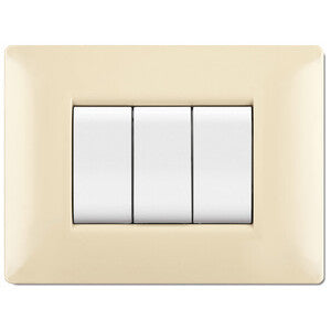 Placca Life Q Living Plast Avorio 4P- 1,0 Pz