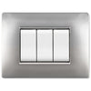 Placca Life Q Living Plast Alluminio Chiaro 7P- 1,0 Pz